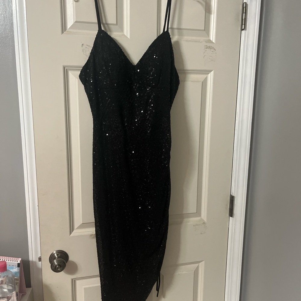 Camille black formal cinch dress! wore for an event and got many compliment!